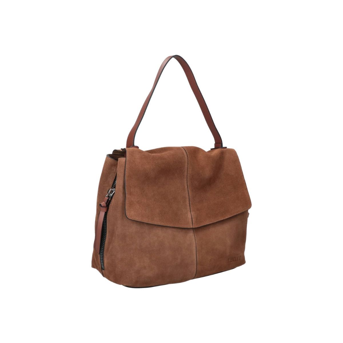 Borsa a spalla Rebelle Lampetra in tessuto con manici e dettaglio elegante, ideale per accessori donna.