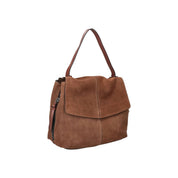 Borsa a spalla Rebelle Lampetra in tessuto con manici e dettaglio elegante, ideale per accessori donna.