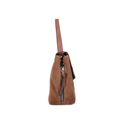 Borsa a spalla Rebelle Lampetra in stile moderno, con dettagli eleganti e tracolla regolabile, su sfondo neutro.