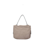 Light brown Lampetra Rebelle shoulder bag for women, with adjustable strap and stylish design, featuring a textured leather finish.