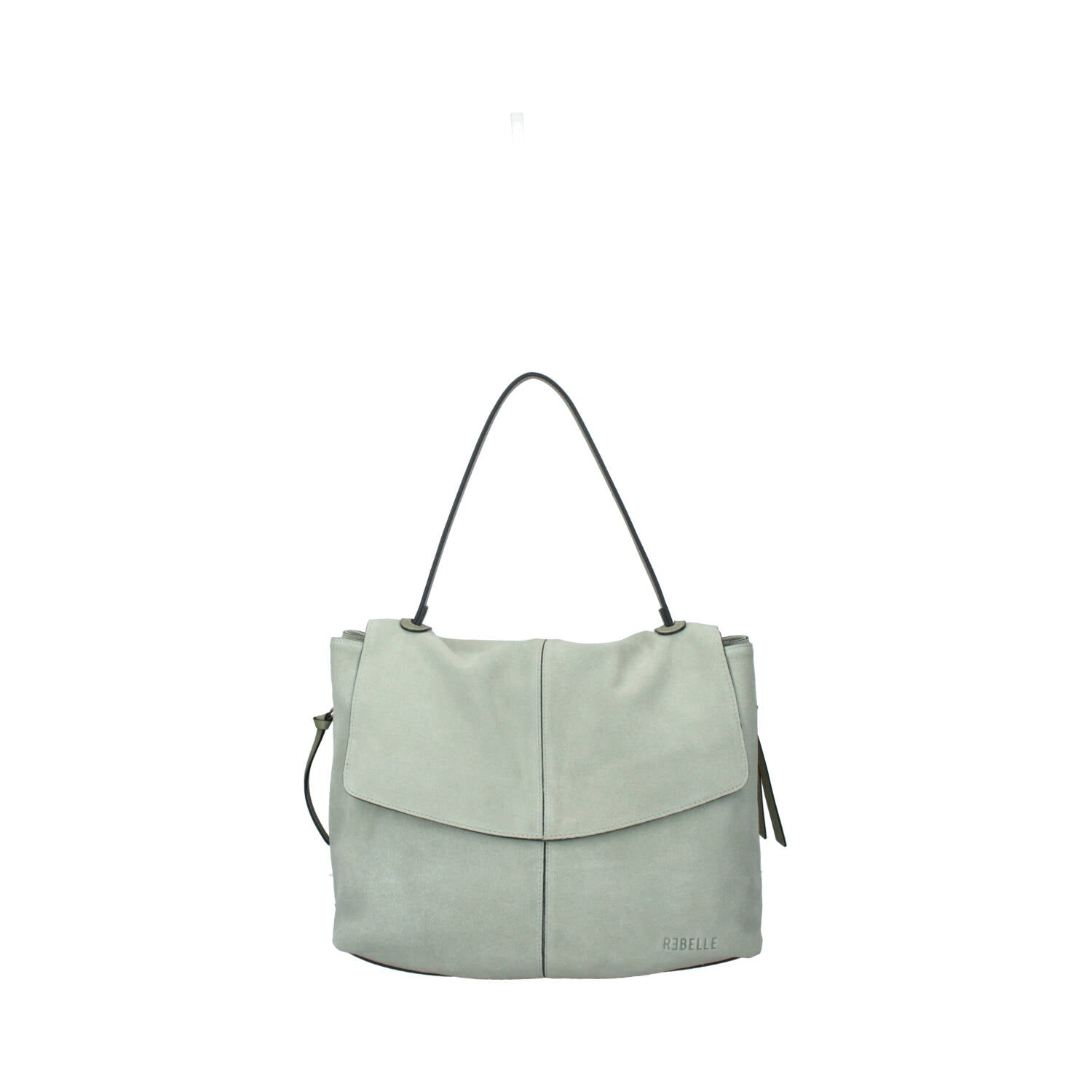Borsa a spalla Rebelle Lampetra in pelle nera con dettagli eleganti e tracolla regolabile, ideale per ogni occasione.