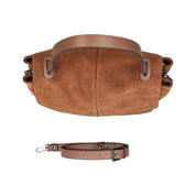 Borsa a spalla Rebelle Lampetra in pelle nera, con tracolla regolabile e dettagli eleganti.