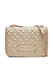 Love Moschino quilted shoulder bag for women, featuring a stylish design with a chain strap and quilted pattern.
