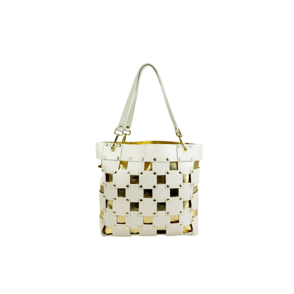M*Brc Square Leather Shoulder Bag