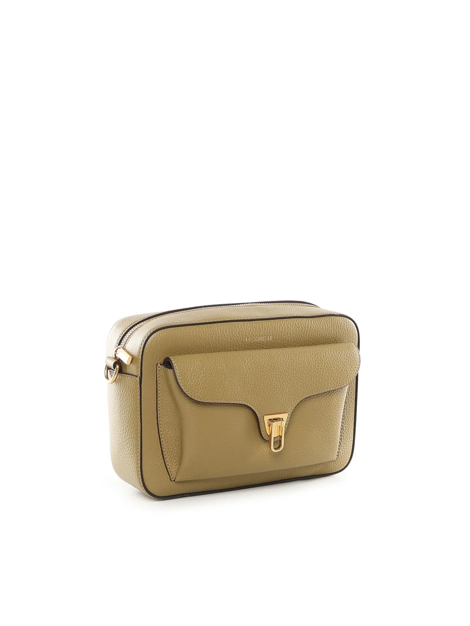 Large Coccinelle Beat Soft crossbody bag in soft texture, featuring a chic design and adjustable strap.