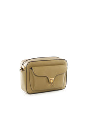 Large Coccinelle Beat Soft crossbody bag in soft texture, featuring a chic design and adjustable strap.