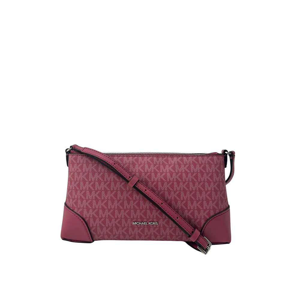 Borsa a tracolla Murphy di Michael Kors, in pelle nera con dettagli dorati, ideale per uso quotidiano.