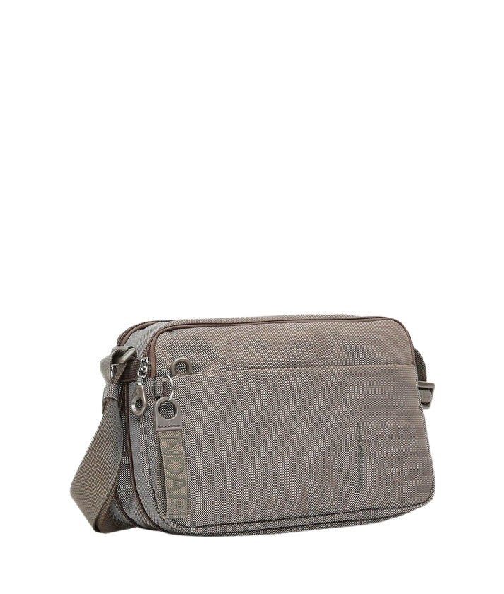 Mandarina Duck crossover bag MD20 for women, shoulder style with sleek design and adjustable strap, made of smooth material.