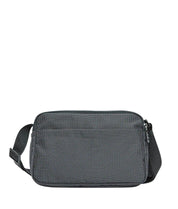 Mandarina Duck MD20 crossover bag for women, stylish shoulder bag in black with leather strap and minimalist design.