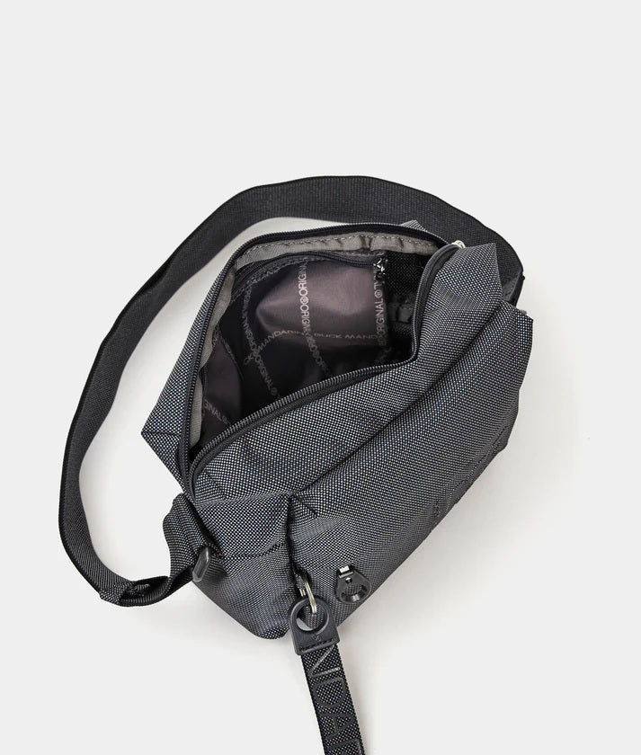 Mandarina Duck Borsa Crossover MD20 in mini size, stylish women's crossbody bag with sleek design and adjustable strap.