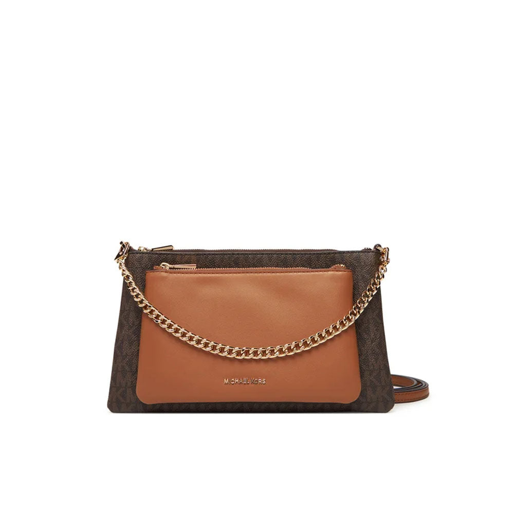 Michael Kors Jet Set Medium Bag for women, stylish mini shoulder bag with gold-tone hardware, leather finish and compact design.