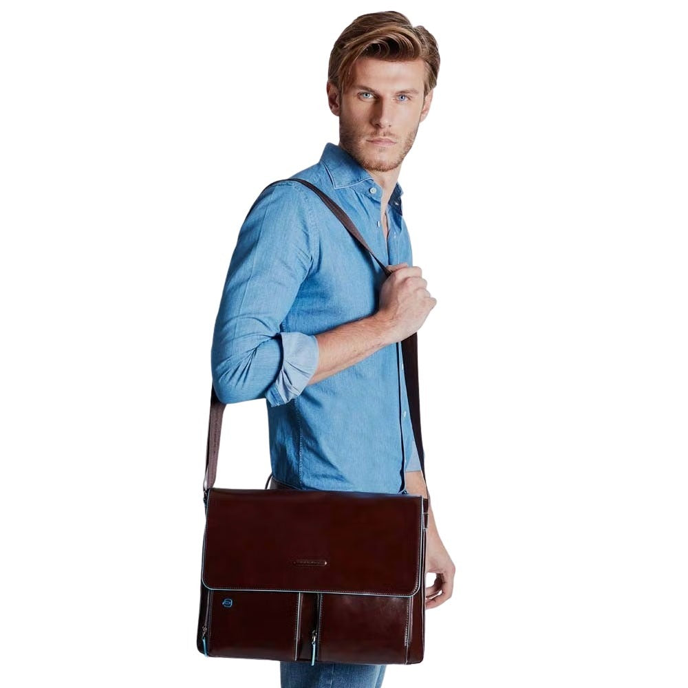 Borsa messenger porta computer con patta Blue Square Piquadro - MYLILLY