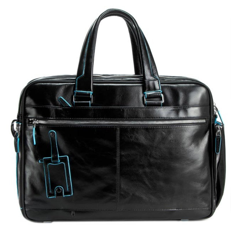 Borsa porta PC e iPad/iPad®Air Blue Square in pelle Piquadro - MYLILLY