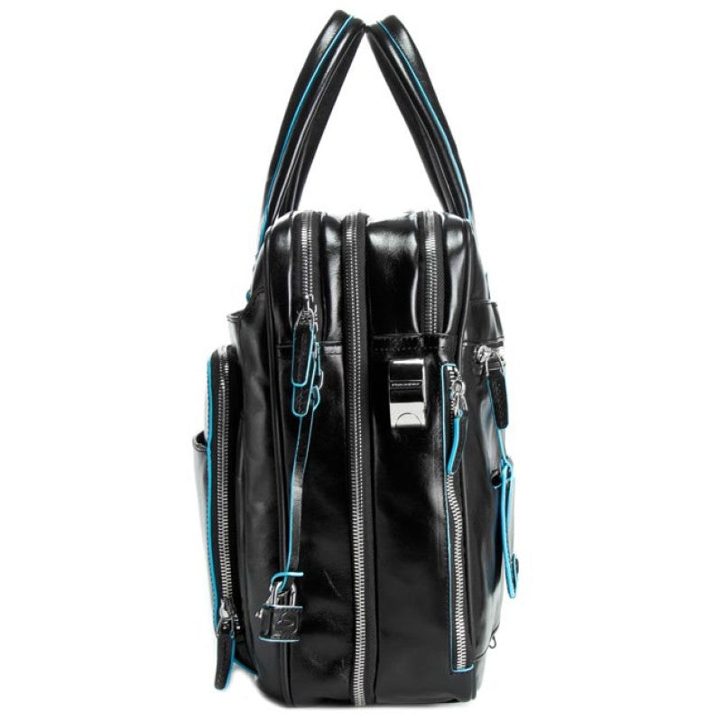 Borsa porta PC e iPad/iPad®Air Blue Square in pelle Piquadro - MYLILLY