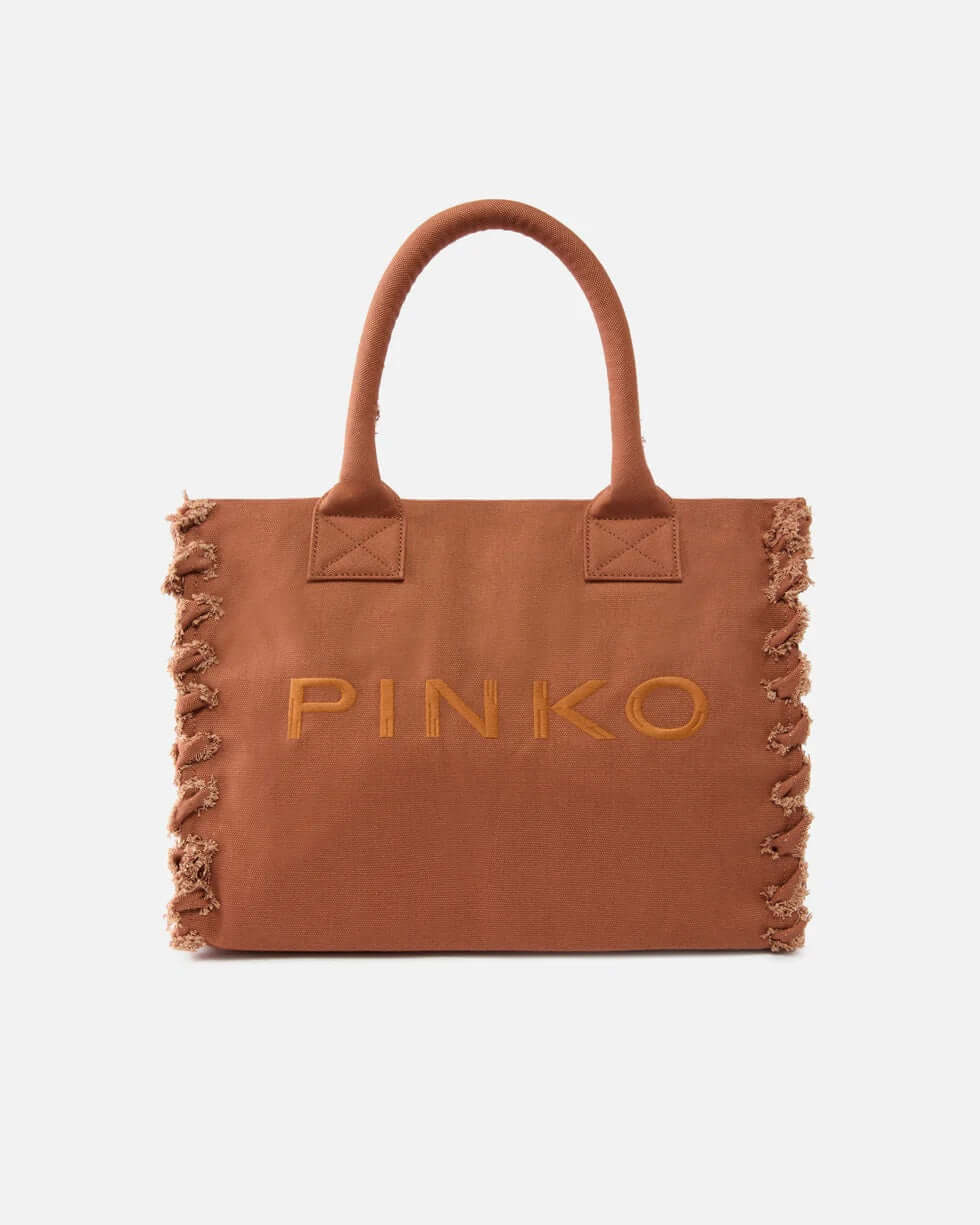 borsa-shopper-beach-pinko-canvas-marrone-logo-ricamato-bordi-sfrangiati.jpg