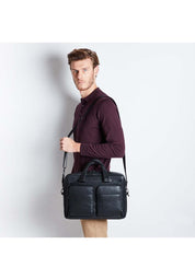 Borsa sottile porta computer e porta iPad®10,5"/9,7" a due manici Black Square Piquadro - MYLILLY