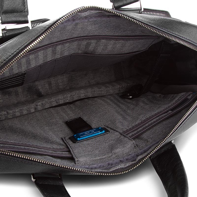 Borsa sottile porta computer e porta iPad®10,5"/9,7" a due manici Black Square Piquadro - MYLILLY