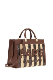 Borsa Tangeri tote in black leather by Rue Madam, featuring spacious interior and stylish design for everyday use.