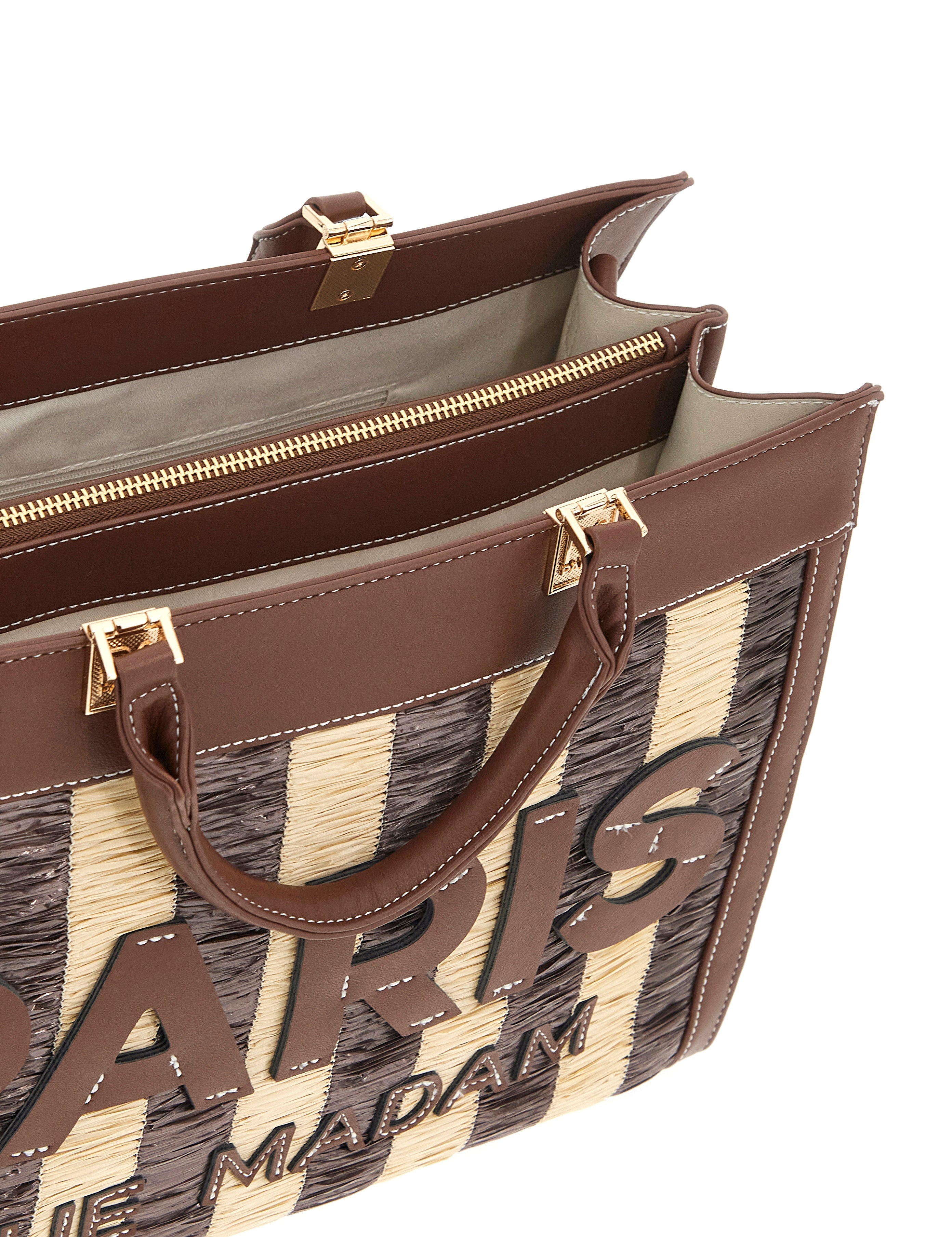 Borsa Tangeri tote in beige from Rue Madam, featuring a spacious design and elegant handles, perfect for daily use.