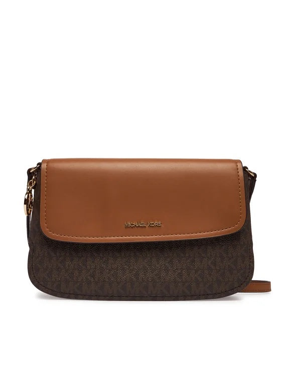 Small Michael Kors Alice Xbody bag for women, stylish mini crossbody purse with sleek design and gold-tone hardware.