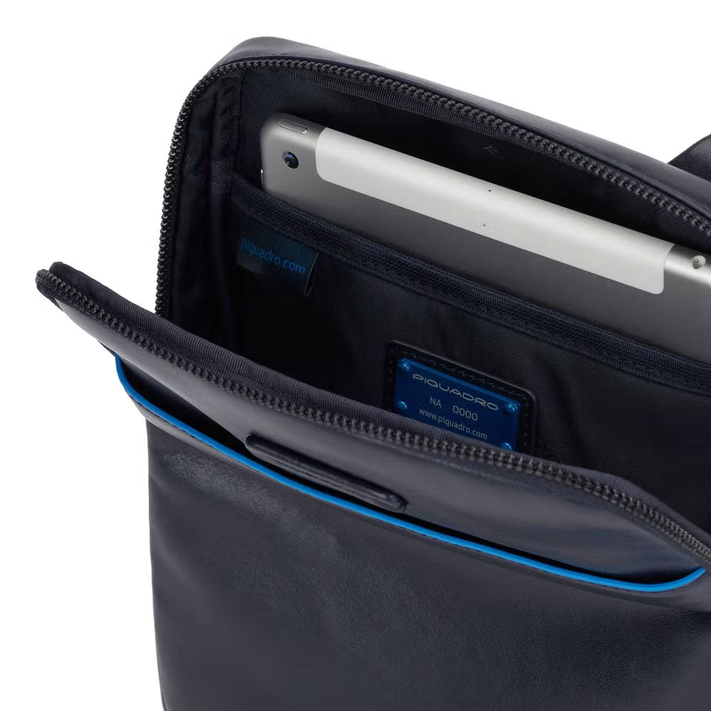 Borsello porta iPad® Blue Square in pelle Piquadro - MYLILLY
