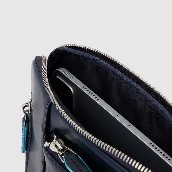 Borsello porta iPad/iPad®Air con doppia tasca frontale Blue Square Piquadro - MYLILLY
