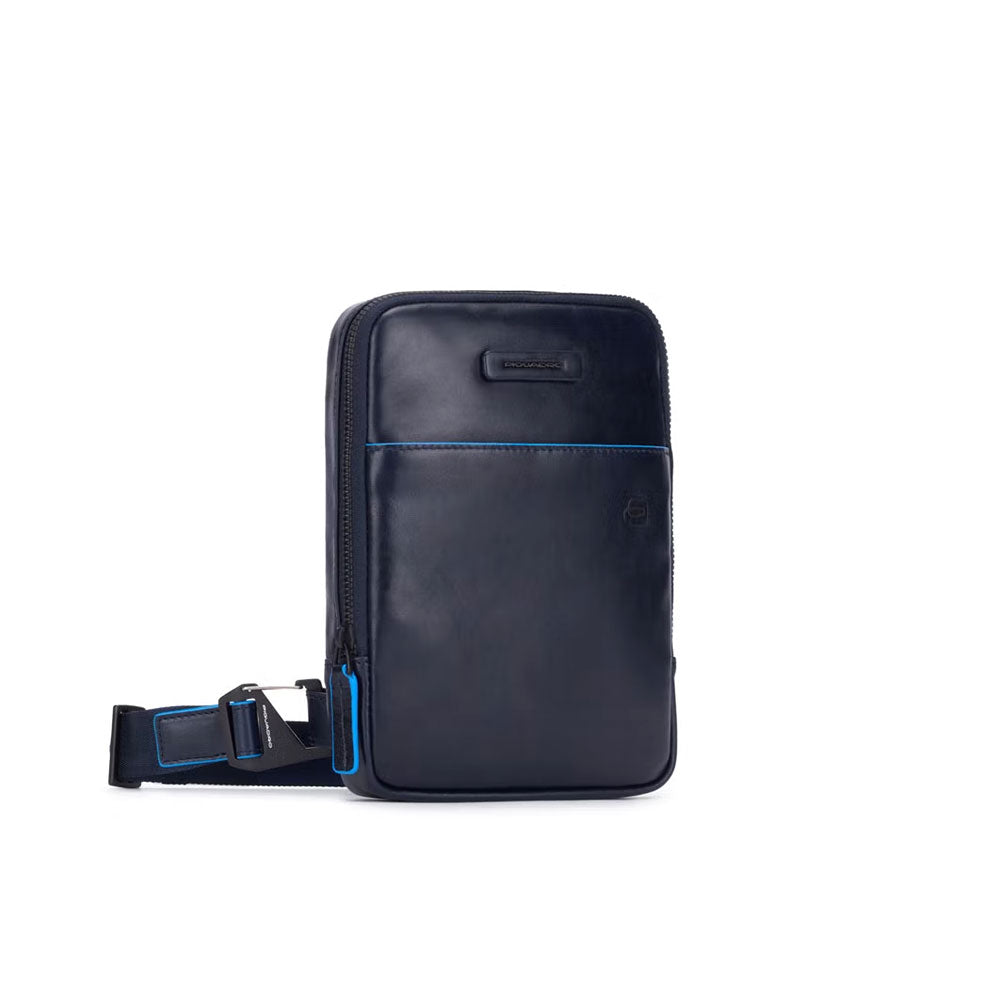 Borsello porta iPad®mini Blue Square in pelle Piquadro - MYLILLY