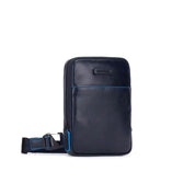 Borsello porta iPad®mini Blue Square in pelle Piquadro - MYLILLY