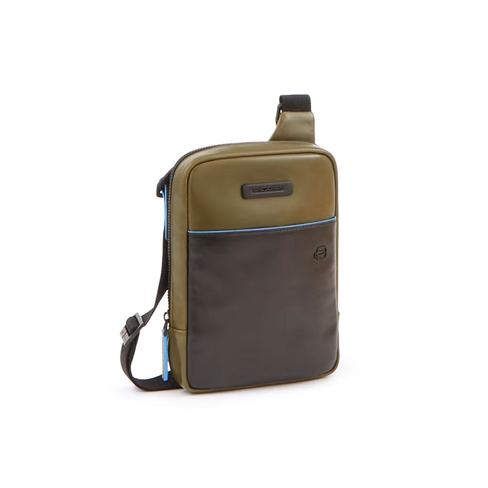 Borsello porta iPad®mini Blue Square in pelle Piquadro - MYLILLY