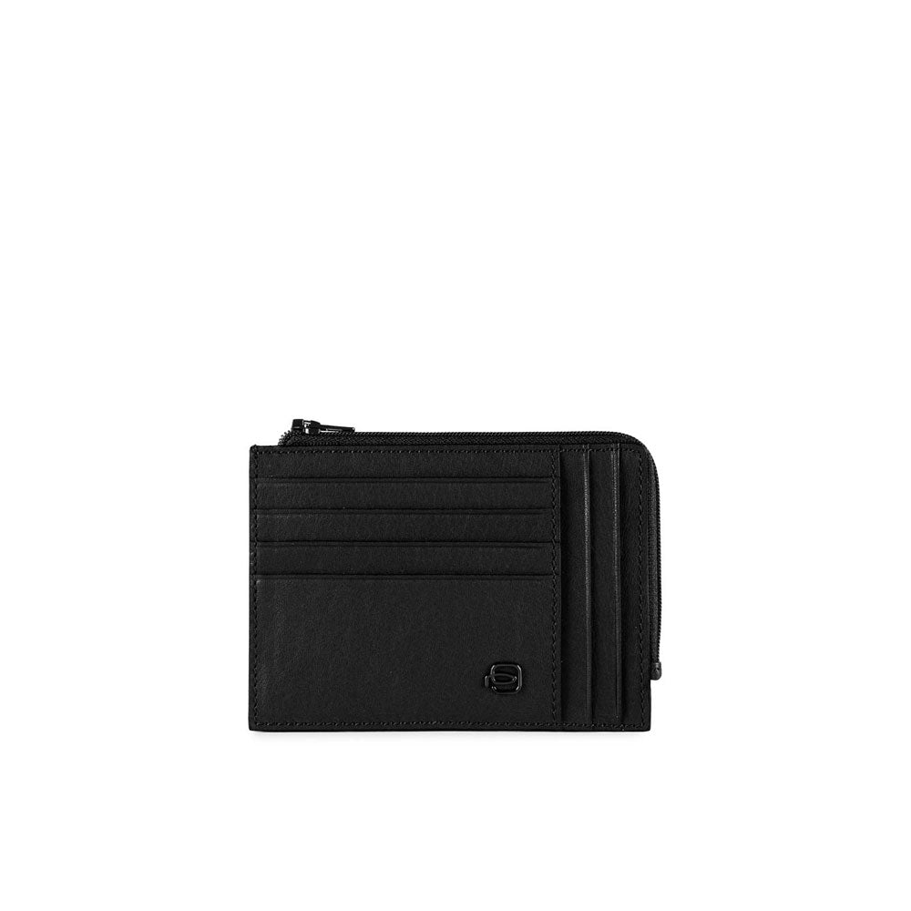 Bustina portamonete, documenti e carte di credito con protezione anti-frode RFID Black Square Piquadro - MYLILLY