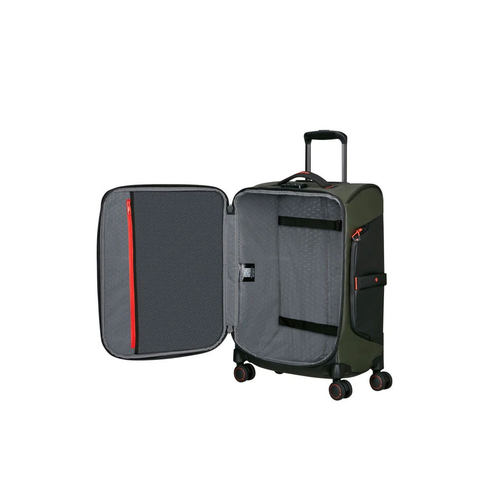 Samsonite Cabin Trolley Ecodiver, unisex carry-on luggage with durable eco-friendly design for travel.