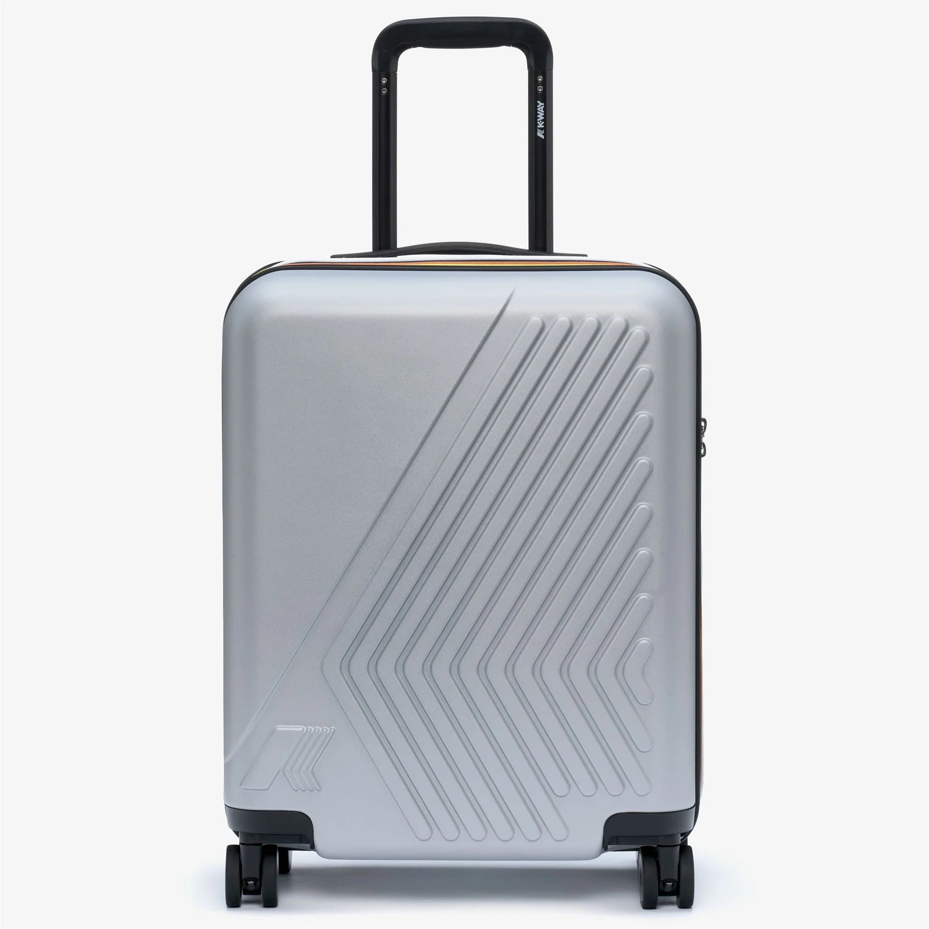 Unisex K-Way Eudoxie cabin trolley bag with durable wheels and handle, ideal for travel and carry-on luggage.