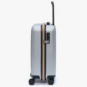K-Way Eudoxie cabin trolley bag with durable wheels and handle, designed for unisex travel and easy carry-on luggage.