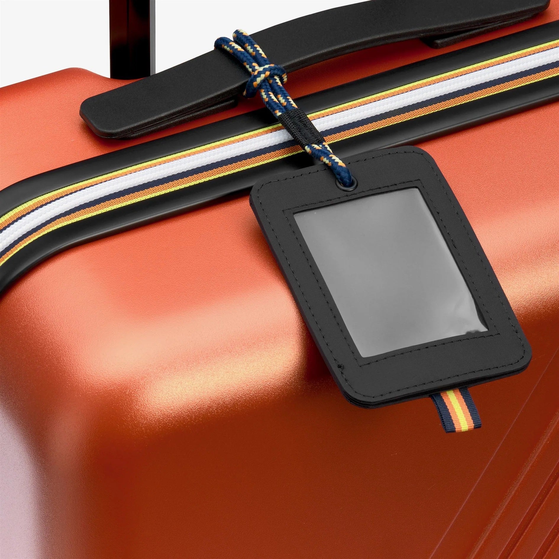 Unisex cabin trolley Eudoxie by K-Way with durable hard shell, black color, and extendable handle for travel and carry-on luggage.