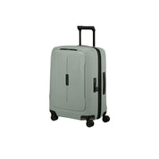 Unisex cabin trolley suitcase by Samsonite with hard shell, four wheels, and telescopic handle for convenient travel.