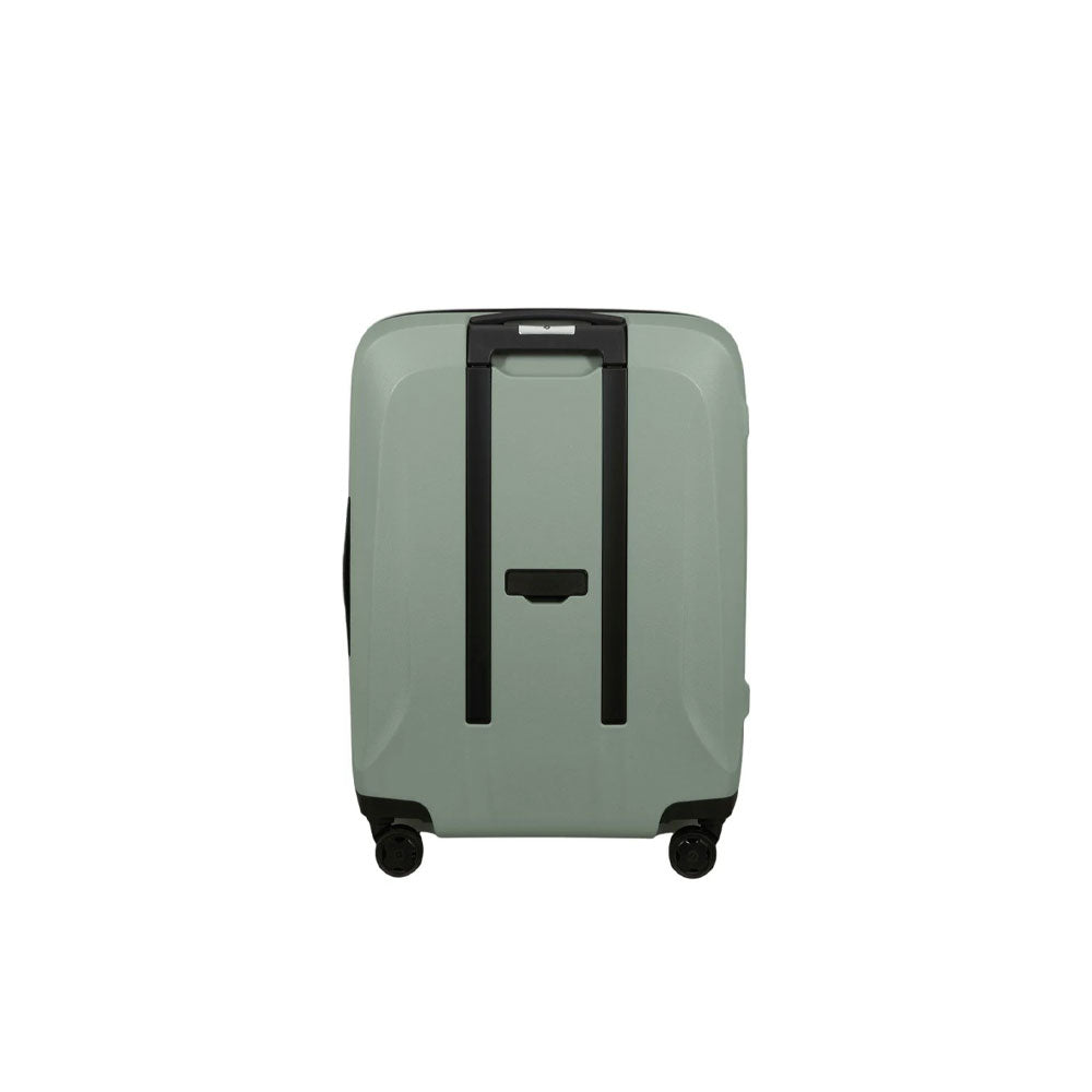 Samsonite Cabin Trolley Exp Essens, unisex travel carry-on luggage with extendable handle and four wheels, designed for easy travel.
