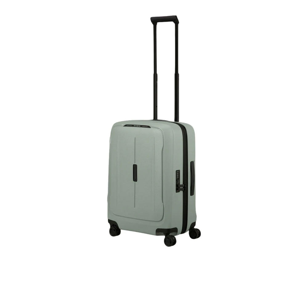 Samsonite Cabin Trolley Exp Essens unisex travel bag with hard shell and handle, designed for cabin luggage and hand travel.