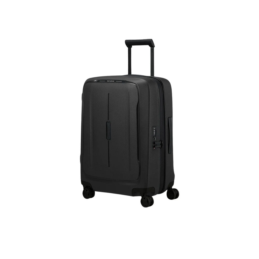 Samsonite Cabin Trolley Exp Essens unisex travel bag with sturdy wheels and compact design for carry-on luggage.