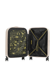 Unisex Cabin Trolley Logoduck by Mandarina Duck with logo detail, compact design for travel and hand luggage.