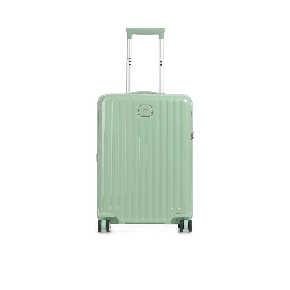 Unisex cabin trolley bag by Bric's, Positano collection, with sleek design, durable handles, and wheels for travel convenience.