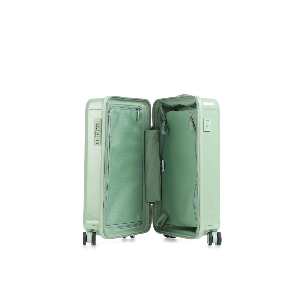 Unisex cabin trolley bag by Bric`s from the Positano collection, featuring a sleek design with wheels and a telescopic handle.