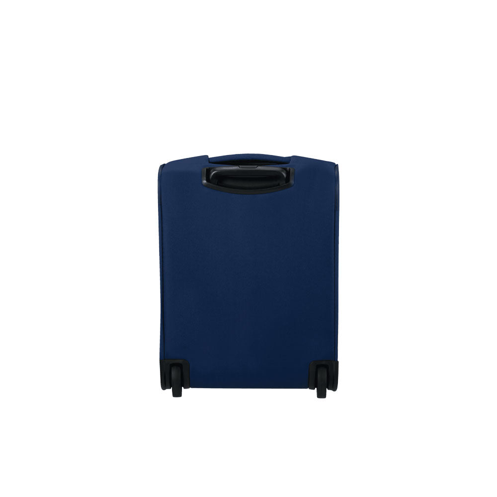 Unisex cabin trolley bag from American Tourister Sea Seeker collection with durable wheels and handle, suitable for travel.