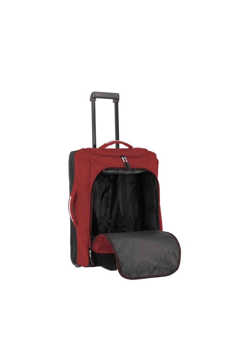 Small Travelite Cabin Trolley with compact design, unisex travel bag, featuring sturdy wheels and retractable handle for easy carry.
