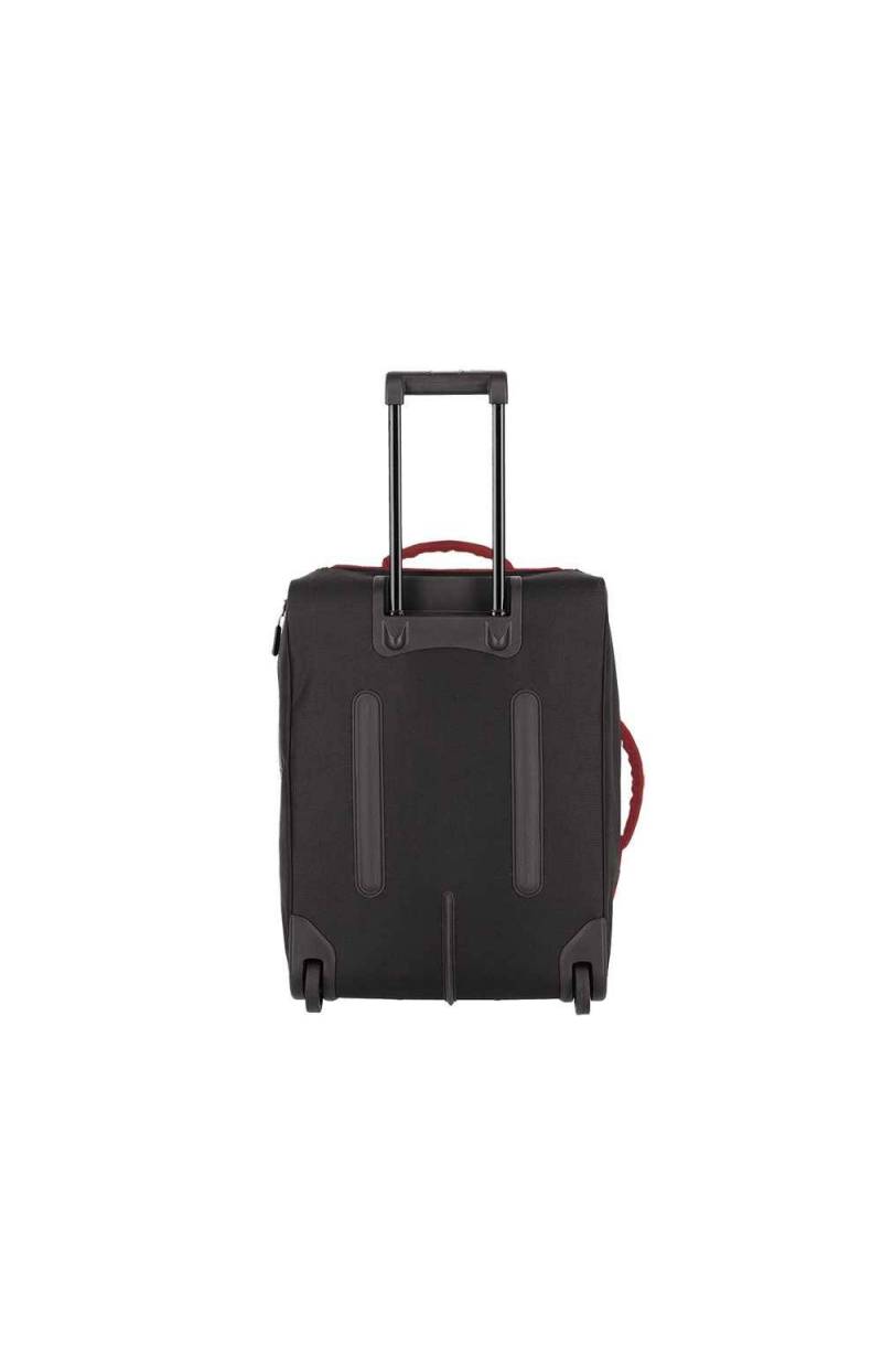 Small Travelite cabin trolley with sturdy handle and wheels, suitable for unisex carry-on travel and compact luggage.