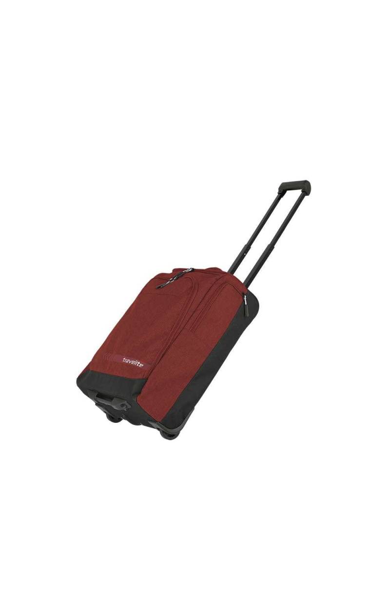 Small Travelite Cabin Trolley with sturdy handle, compact design, and four wheels for easy travel and luggage handling.