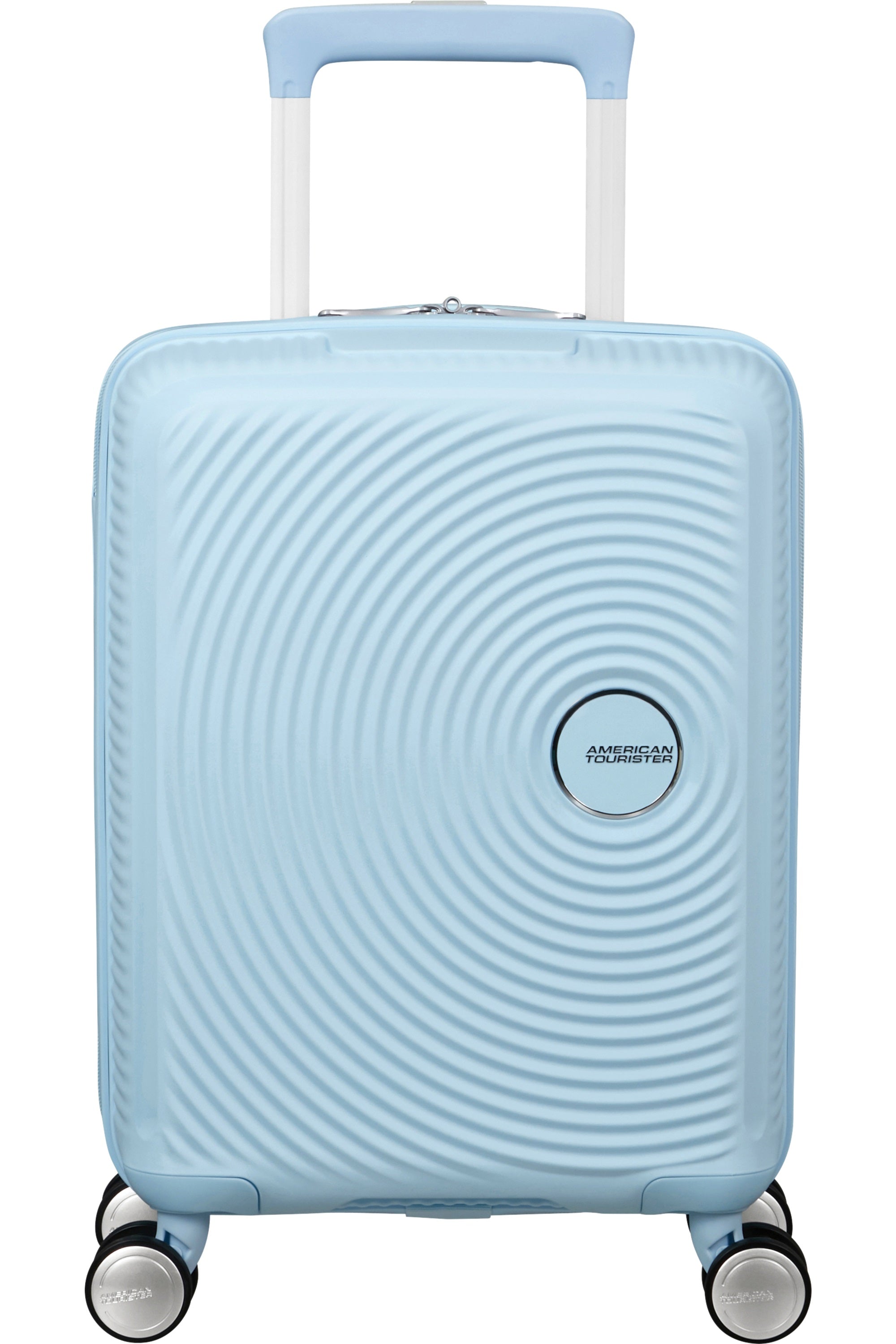 American Tourister Cabin Trolley Soundbox Mini, unisex travel carry-on luggage with durable design and compact size.