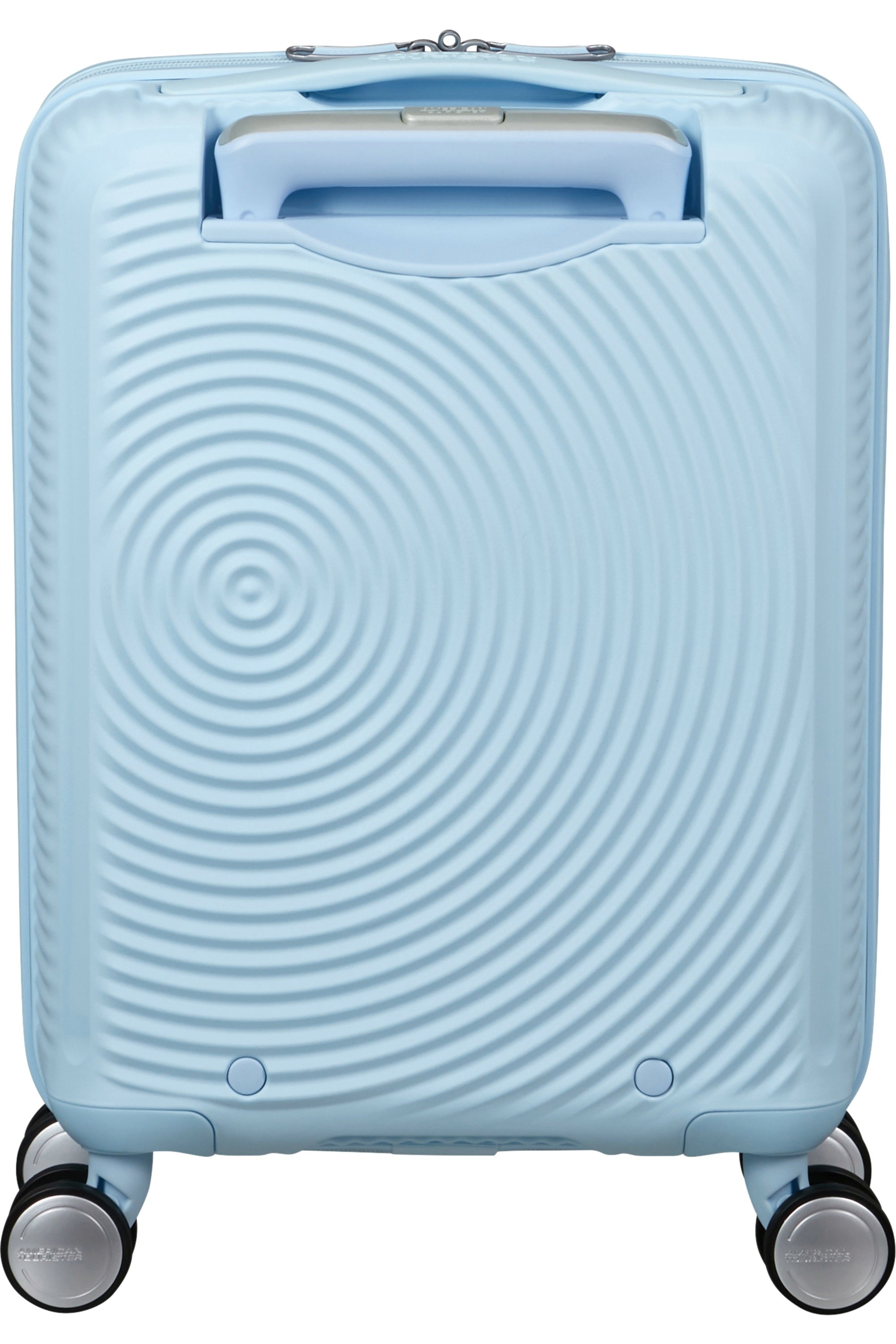 American Tourister Cabin Trolley Soundbox Mini, unisex travel luggage with durable design and compact carry-on size.