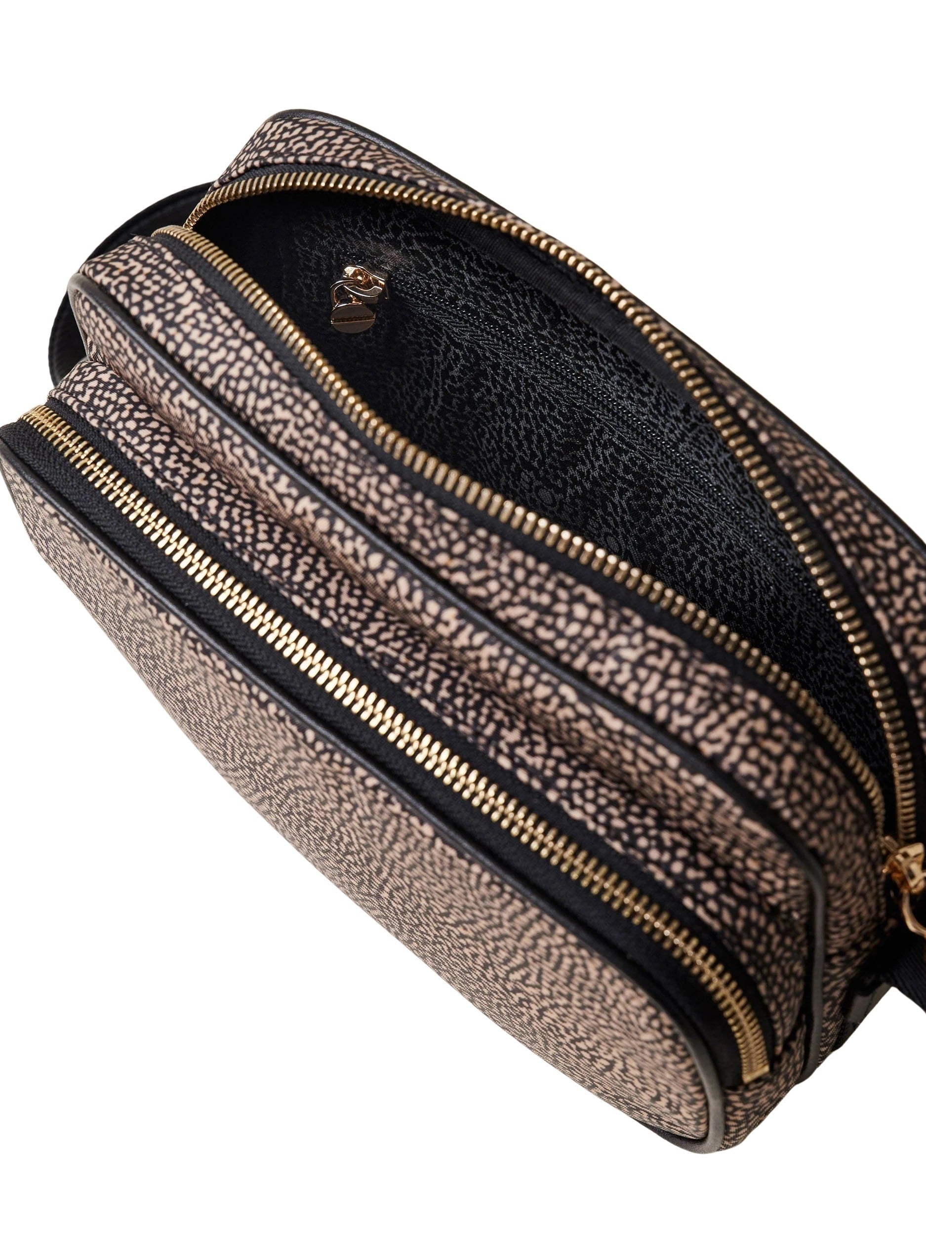 Small eco-friendly camera case by Borbonese in a stylish design, perfect for women's mini bags and crossbody use.