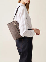 Small eco line Borbonese camera case, stylish and compact accessory for protecting your camera in a mini purse style.