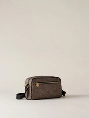 Small Borbonese Eco Line camera case, stylish and compact accessory for women, perfect for carrying small essentials.